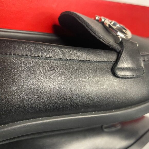 SALVATORE FERRAGAMO Rolo Chunky Leather Loafers Size 5.5